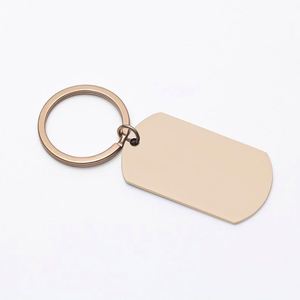 Llavero de Metal Personalizado en Blanco, Etiqueta Ovalada Grabada con Láser, Anillo para Llaves de Acero Inoxidable, Placa de Identificación para Perros, Llavero con Código QR - Product Image 4