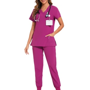 Women's <b>Nurse</b> <b>Scrub</b> Sets V-Neck Stretch Six Pocket Medical Design <b>Scrubs</b> (Cargo Pant) - Product Image 6