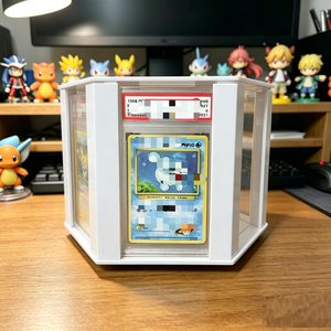 Popular Modern Rotating Custom <b>Acrylic</b> <b>Stand</b> Easy Assemble Trading Card Grading Slab <b>Display</b> For Store - Product Image 5