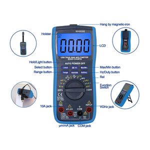 Multímetro Digital USB WH5000 con Interfaz TRMS, Almacenamiento de Datos, Retroiluminación, Retención de Datos y Visualización del Valor Mínimo - Product Image 1