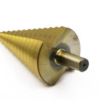 Foret étagé HSS 4-42mm revêtu de titane, 1 pièce, outils électriques de perçage, métal, acier rapide, coupe-trou pour bois