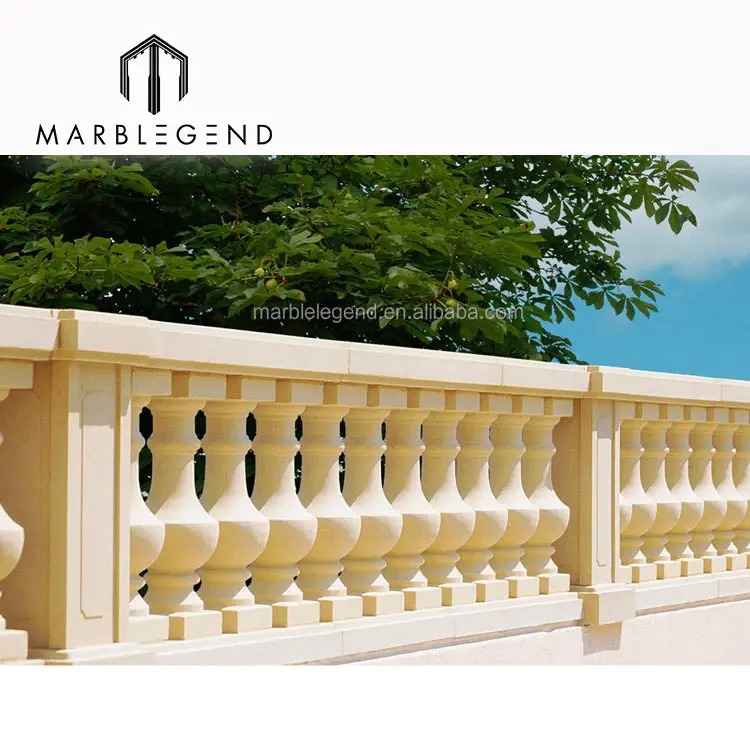 cheap price outdoor natural marble sandstone stone balustrade