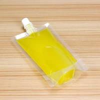 Pochette de sécurité biodégradable à bec verseur, en PET+PE transparent, pour lait, gelée, huile d'olive
