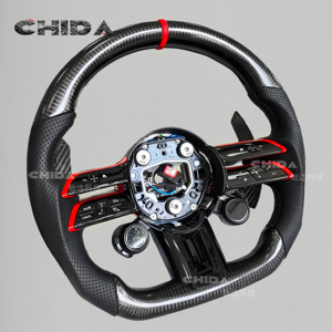 Le dernier volant en cuir en fibre de carbone convient à la Mercedess Benzs <span class=keywords><strong>AMG</strong></span> C E GLC GLE S CLS CLA GLA Classe G a Classe S - Product Image 3