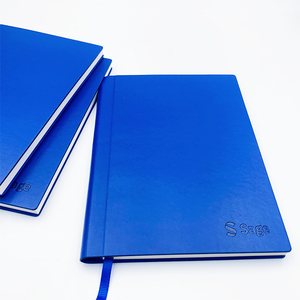 Chất lượng cao màu xanh hải quân điều hành máy tính xách tay tùy chỉnh dập nổi 120gsm lưu trữ giấy A5/A6 100 tờ cho Tạp Chí kinh doanh công ty - Product Image 1