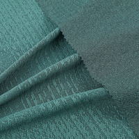 Tissu jacquard en spandex/polyester 190 GSM 66 pouces résistant à l'abrasion, maille géométrique abstraite tricotée pour vêtements de sport