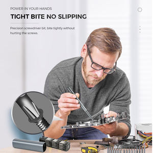 Набор мини-отверток UFTOOLS с 40 насадками и стальной ручкой для телефонов, камер, часов, игрушек и компьютеров - Product Image 3