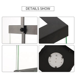 Lanterne <span class=keywords><strong>solaire</strong></span> LED en métal et verre, luminaire décoratif de jardin, bon marché, prix Direct d'usine, v - Product Image 3