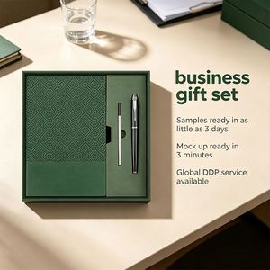 Coffret Cadeau d'Entreprise Haut de Gamme en Cuir PU avec Carnet et Stylo Personnalisés, Impression en Relief Marque Besery - Product Image 3