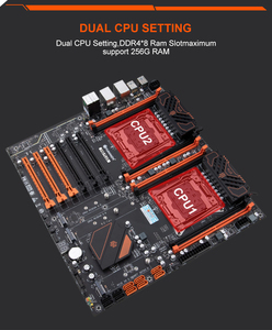 HUANANZHI X99-F8D PLUS X99-F8D/T8D/8D4/8D3 X10X99-8D/16D เมนบอร์ดรองรับซีพียูคู่ DDR4 หน่วยความจำเซิร์ฟเวอร์สำหรับเดสก์ท็อป X99 ดูอัลซีพียู - Product Image 2