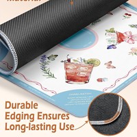 Tapis de Mahjong à motifs exquis, très vendu, imperméable, silencieux, antidérapant, résistant à l'usure, en matériau naturel