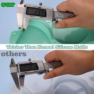 2 <b>Pcs</b> Silicone Muffin Top Pans for Baking, 4 Inch Non-Stick Round Baking Molds for <b>Mini</b> Cake, Muffin Top - Product Image 5