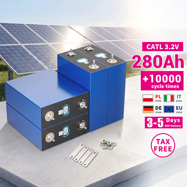 CATL 3.2V 280Ah 314Ah 340Ah LiFePO4 Battery Prismatic Cell 10000+ Cycles Deep Cycle Rechargeable for Solar ESS DIY Battery Pack