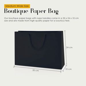 Bolsa de Regalo de Lujo para Joyería, Ropa y Compras, de Papel Ecológico con Impresión Personalizada al por Mayor, con Asa - Product Image 4