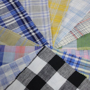 European Flax 100% French Linen Fabric for Clothing <strong>Shiting</strong> YARN DYE LINEN CHECK - Product Image 6