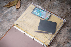 Carnet de notes A4 vintage fait main en cuir véritable, carnet à <span class=keywords><strong>feuilles</strong></span> <span class=keywords><strong>mobiles</strong></span> en cuir Crazy Horse, 100 pages pour l'écriture - Product Image 4