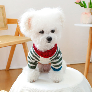 PETCIRCLE Pet Circle - Pet <b>Clothes</b>, Dog and <b>Cat</b> Apparel, Colorful Retro Striped Sweaters - Product Image 4
