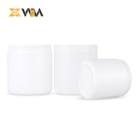 Récipient HDPE noir direct d'usine 150-200ml avec capuchon à double verrouillage, pot de col de 47mm bouteille de supplément