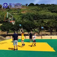 Telhas de basquete campo externo, campo de piso esportivo ao ar livre