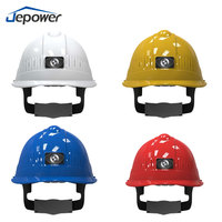 Casque de sécurité 4G intelligent avec suivi GPS, matériel ABS de lecture vidéo en direct pour les travailleurs des mines de chantier de construction