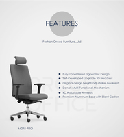 Premium Manager Executive Ergonomique Bureau Espace de Travail Co-working Studio Directeur Siège Chaise de Bureau Pivotante Entièrement Rembourrée