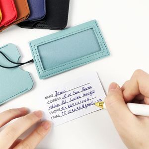 Personalized Pu Leather Genuine Customized Leather <b>Luggage</b> <b>Tag</b> Personalized Leather <b>Luggage</b> <b>Tag</b> - Product Image 3