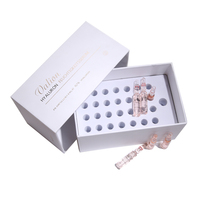 Boîtes à flacons de peptides avec couvercle et base, emballage cadeau de beauté, logo personnalisé, boîte rigide de luxe pour soins de la peau avec fermeture magnétique