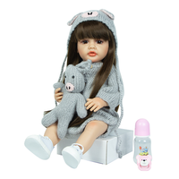 55Cm fille jouets corps entier Silicone vinyle princesse enfant en bas âge Reborn bébé poupées pour fille cadeau réaliste Reborn Bebe poupées