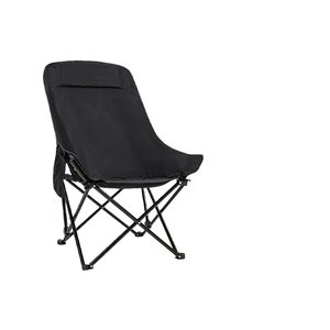 हाई-बैक मून चेयर बांस आरामदायक रेक्लाइनिंग पोर्टेबल स्टोरेज आउटडोर तह बीच कैंपिंग चेयर आउटडोर फर्नीचर - Product Image 2