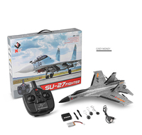 Avion RC WLtoys XK A100-SU27/A100-J11 2,4 GHz 3 canaux, portée 200 m, retour automatique, 30 min de vol, cadeau d'anniversaire pour enfants, modèle aérien