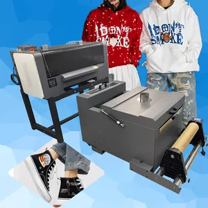 Doppia testa epson xp600/i3200/i1600 DTF set stampante 60 cm trasferimento a2 stampanti a getto d'inchiostro dtf macchina da stampa tshirt con shaker
