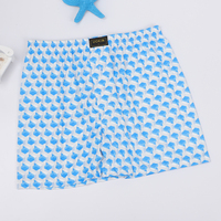 UOKIN Vente en gros en usine Short décontracté d'été à imprimé moyen pour hommes Taille élastique Polyester 100% Caleçon boxeur respirant
