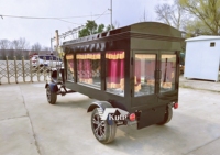 Carro Fúnebre de Lujo Personalizado por el Fabricante para Desfile Funerario, Furgoneta Mortuoria Negra para Atuendos Fúnebres en Venta