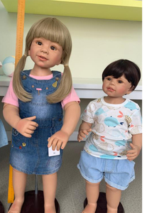 Muñeca <span class=keywords><strong>Reborn</strong></span> NPK de 87 cm, Articulada, Tamaño Real de Niño Pequeño, Modelo <span class=keywords><strong>Bebe</strong></span>, Muñeca Grande - Product Image 2