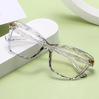 Montures de lunettes anti-lumière bleue transparentes rectangulaires de couleur gelée tendance, vente en gros, forme de visage diamant