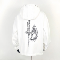 Blouson d'hiver matelassé THUG CLUB en gros, style streetwear, coupe oversize, fermeture éclair, col montant, pour homme, en Spandex/Coton Biologique, avec logo métallique vintage