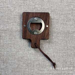 Wooden Key Bottle Lanyard <b>Magnetic</b> Bottle Opener DIY Shape Beer Openers Fridge Beer Lover Wedding Guest Kitchens <b>Bars</b> Parties - Product Image 6