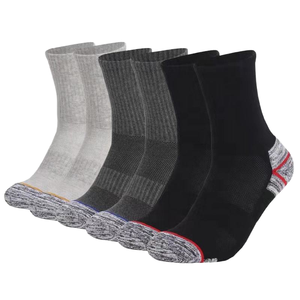 Chaussettes de sport de compression pour équipe, vente en gros, logo personnalisé, rembourrées, antibactériennes, séchage rapide, spandex/polyester/coton - Product Image 1