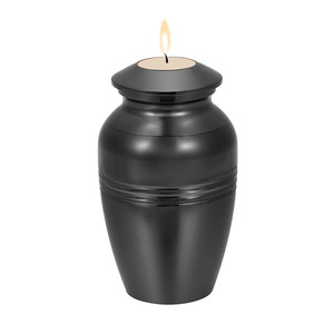 Tempat Lilin Logam 45x75mm, Wadah Abu Kremasi, Kenang-kenangan, untuk Abu Manusia/Hewan Peliharaan, Dilengkapi Sendok dan Kantong Beludru - Product Image 1