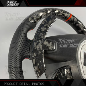 Volante de Fibra de Carbono Personalizado para Mercedes-Benz W205 <span class=keywords><strong>Clase</strong></span> <span class=keywords><strong>E</strong></span> C63 <span class=keywords><strong>AMG</strong></span> GT <span class=keywords><strong>Estate</strong></span> A45 CLA45 Shooting Brake S63 SL63 SL65 GLC63 - Product Image 4