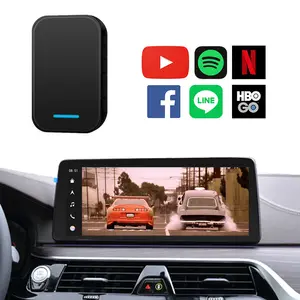 Adaptor Carplay Apple untuk Ponsel BMW 1, Kotak Android 9.0 Koneksi Nirkabel USB, Ponsel Seri 2 Ke Cermin Netflix