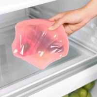 Silicone voedselbewaarzakjes, food grade, herbruikbaar, voor koelkast, bewaring van fruit en groenten, keukenorganisatie