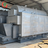 Caldera de vapor de tubo de fuego automático chino YG DZL, calentador de agua caliente de biomasa horizontal baja, pellets de astillas de madera de carbón