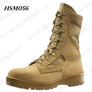 XC,hot selling 8 inch anti-kick tactical equipment desert boots non slip rubber sole durable sand color combat shoes men HSM056