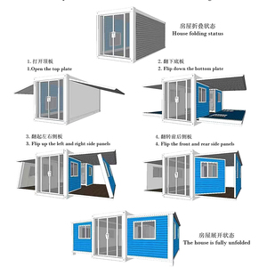 Luxe Australien Standard Extensible Granny Flat 20 pieds 40 pieds Maison Conteneur Pliable Préfabriqué Mobile Petite Maison 2 3 4 Chambres - Product Image 5