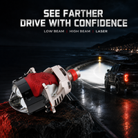 Projecteur de phare laser Bi-LED 3 pouces à dissipation thermique rapide 6000K 12V 24V, faisceau haut et bas, lentille de rétrofit pour éclairage automobile