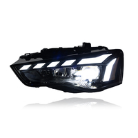 Ensemble de phares LED KGKB pour Audi A5 S5 RS5 B8 2008-2016, style RS, lentille de projecteur 6500K, clignotants séquentiels, mise à niveau Plug & Play