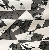 Tissu en taffetas de polyester 50D 300T avec revêtement PA, imprimé avec un design graffiti imperméable, pour vêtements de ski et de sport