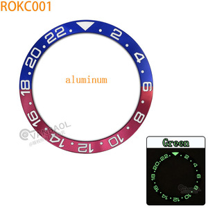 ROJD ROJE ROKB ROKC GMT Design Outer Di 38mm BGW9 Insert de lunette en céramique lumineuse pour SKX007 <span class=keywords><strong>SKX009</strong></span> Pièces de modification de montre - Product Image 5
