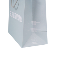 Sac à chaussures en papier blanc, nouveau Design, poignée en ruban, vêtements d'art, shopping, impression personnalisée